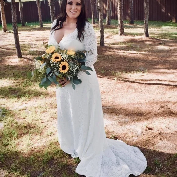 Dresses | Wedding Dress Davids Bridal Ivory Size 12 | Poshmark Dresses | Wedding Dress Davids Bridal Ivory Size 12 | Poshmark